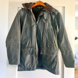 Barbour Bedale Waxed Jacket (w vest liner + hood), Sage